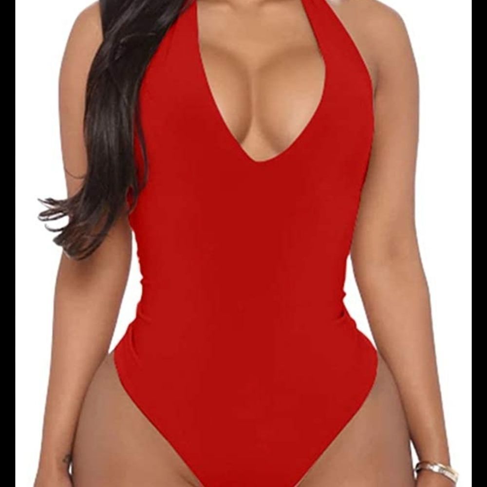 YMDUCH RED 1 PIECE SWIMSUIT